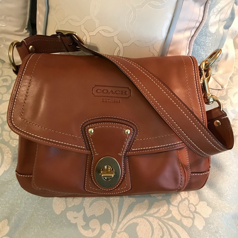 Vintage Coach Leather Shoulder Bag